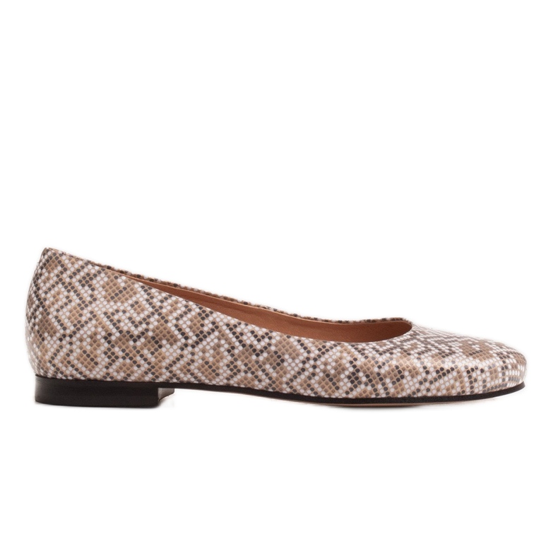 Marco Shoes Bailarinas de piel gamuza beige