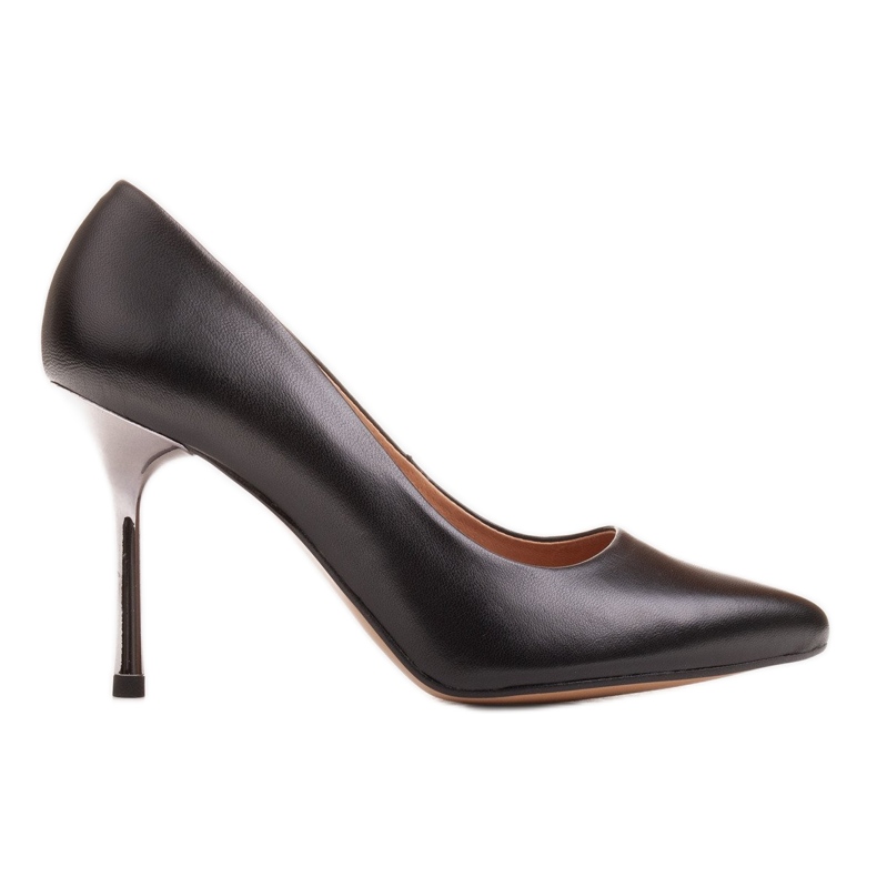 Marco Shoes Stilettos negros con tacón metalizado Marco Shoes Stilettos negros con tacón metalizado