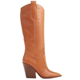 Marco Shoes Marco 1399K botas marrones para mujer botas vaqueras marrón
