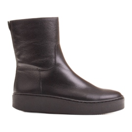 Marco Shoes Botas Marco cómodas con fondo plano negro