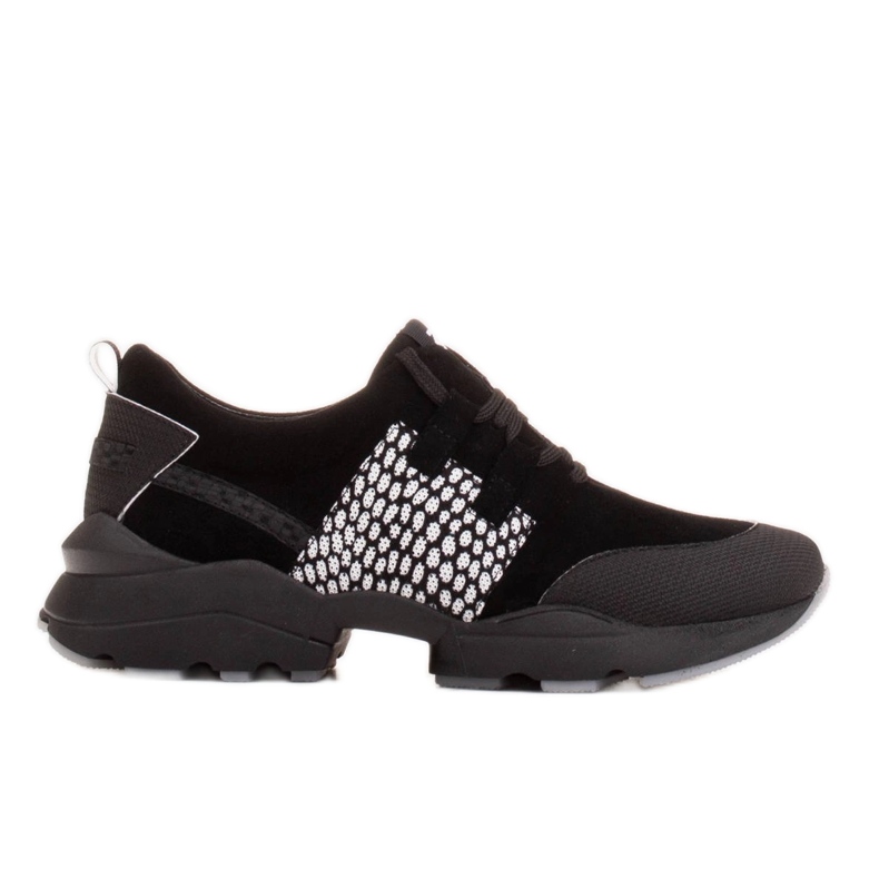 Marco Shoes Zapatillas deportivas de ante natural de alta calidad negro
