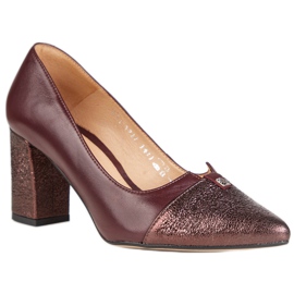Marco Shoes Salón de mujer Marco 1411P rojo multicolor Marco Shoes Salón de mujer Marco 1411P rojo multicolor