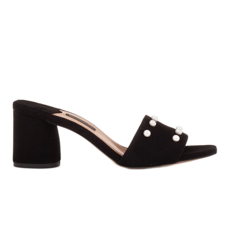 Marco Shoes Zapatillas de mujer Marco de ante natural negro