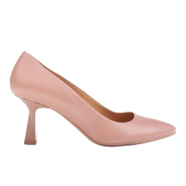 Marco Shoes Zapatos de salón elegantes hechos de delicada piel natural rosa Marco Shoes Zapatos de salón elegantes hechos de delicada piel natural rosa