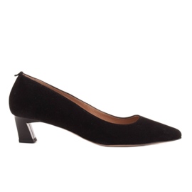 Marco Shoes Bombas elegantes con tacones bajos negro