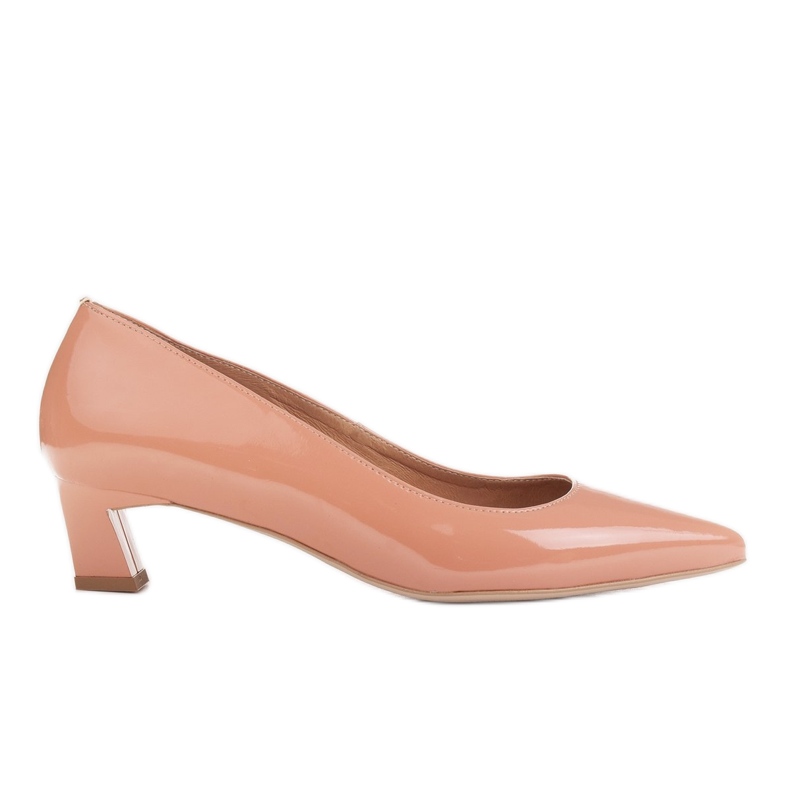 Marco Shoes Bombas elegantes con tacones bajos naranja