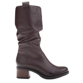 Marco Shoes Botas de cuero 0812b-388-5 marrón