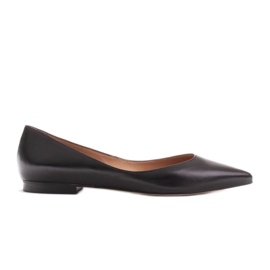 Marco Shoes Bailarinas de mujer con laterales bajos negro