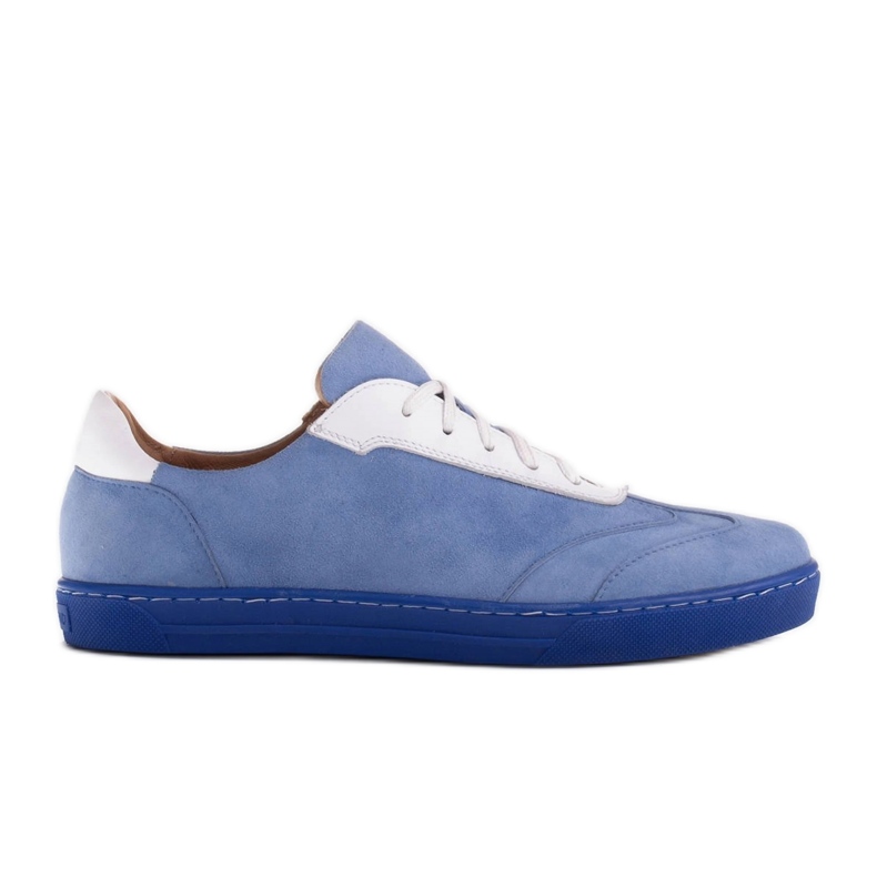 Marco Shoes Zapatillas deportivas de ante natural de alta calidad azul