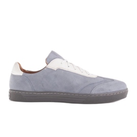 Marco Shoes Zapatillas deportivas de ante natural de alta calidad gris