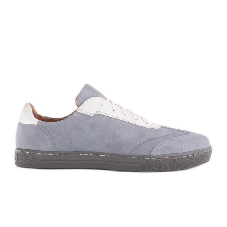 Marco Shoes Zapatillas deportivas de ante natural de alta calidad gris