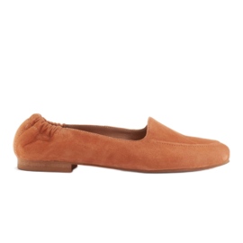 Marco Shoes Bailarinas de mujer con banda elástica en la parte superior naranja