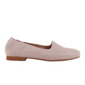 Marco Shoes Bailarinas de mujer con banda elástica en la parte superior beige