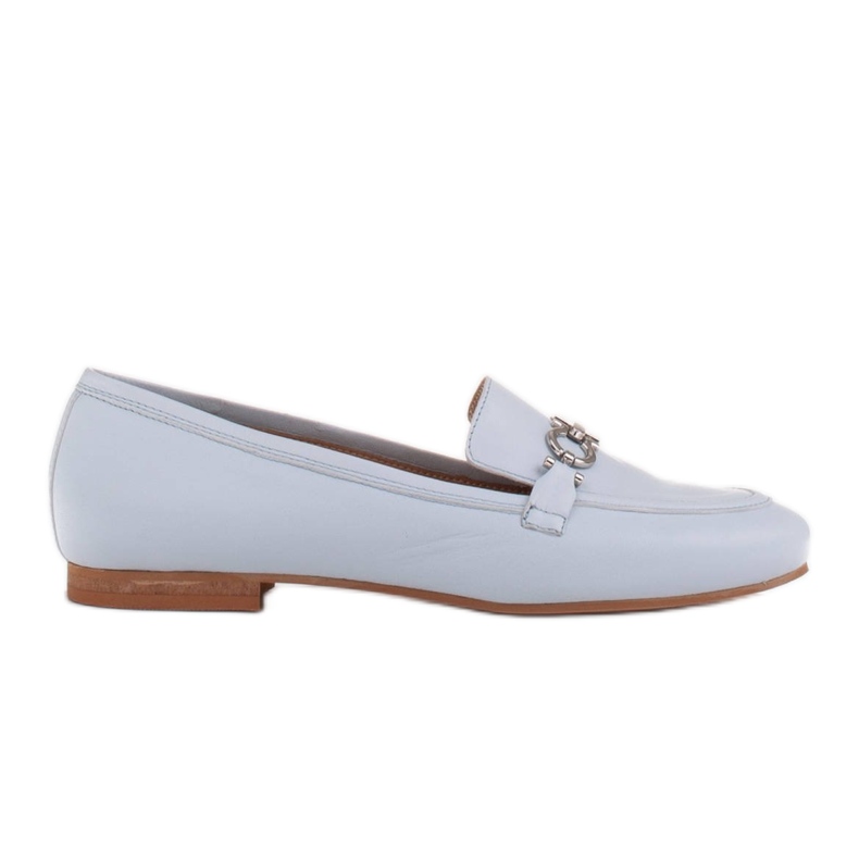 Marco Shoes Mocasines de mujer bailarinas con adorno azul