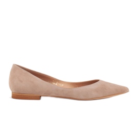 Marco Shoes Bailarinas de mujer con laterales bajos beige