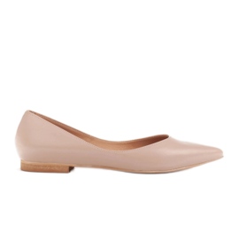 Marco Shoes Bailarinas de mujer con laterales bajos beige