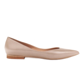 Marco Shoes Bailarinas de mujer con laterales bajos dorado