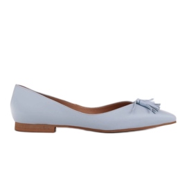 Marco Shoes Bailarinas de mujer con laterales bajos azul