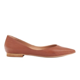 Marco Shoes Bailarinas de mujer con laterales bajos marrón