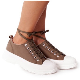 Zapatillas de mujer en la plataforma verde Travel Time