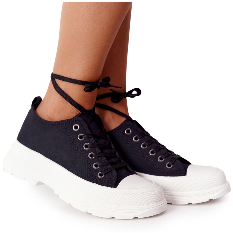 Zapatillas de mujer en la plataforma Negro Travel Time
