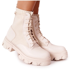 PS1 Botas de Mujer Workers Beige Megan