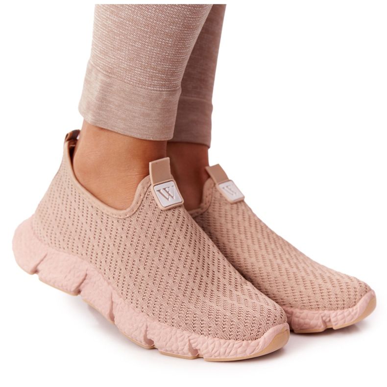 Zapatillas Deportivas Mujer Sin Cordones Beige Marathon caqui