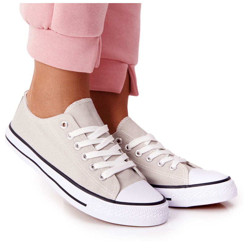 Zapatillas Clásicas De Mujer Omerta Gris
