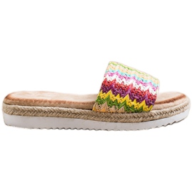 SHELOVET Pantuflas Alpargatas En La Plataforma multicolor