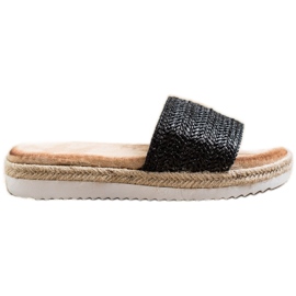 SHELOVET Zapatillas Alpargatas En Plataforma negro SHELOVET Zapatillas Alpargatas En Plataforma negro