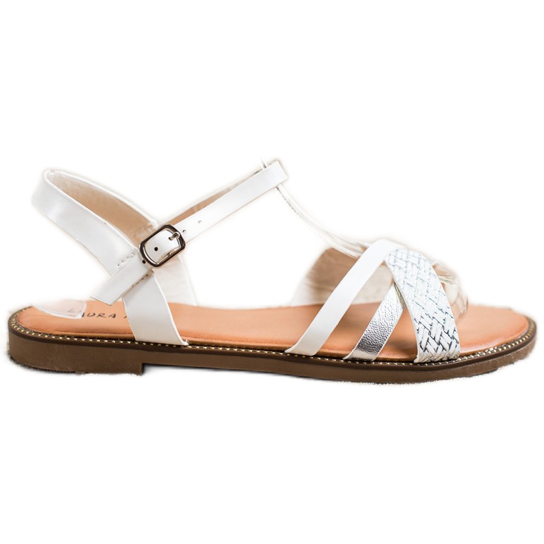 Laura Mode Sandalias casuales blanco