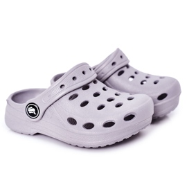 Pantuflas Infantiles Foam Kroks Gris Lucas