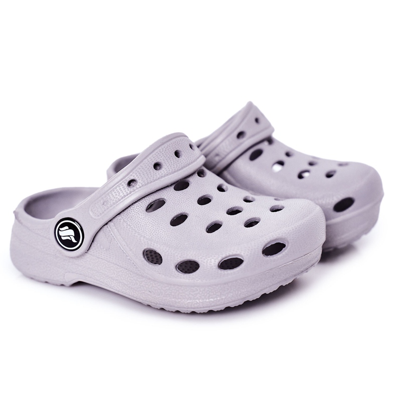 Pantuflas Infantiles Foam Kroks Gris Lucas Pantuflas Infantiles Foam Kroks Gris Lucas