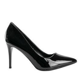 Tacones Tisha lacados en negro