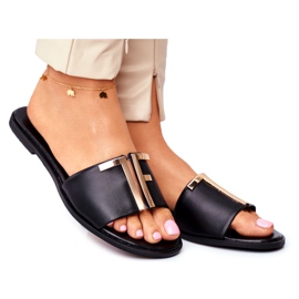 Pantuflas de Mujer Elegantes Negras Nicole Dilmah negro
