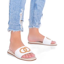 Pantuflas blancas de mujer Ypsy blanco