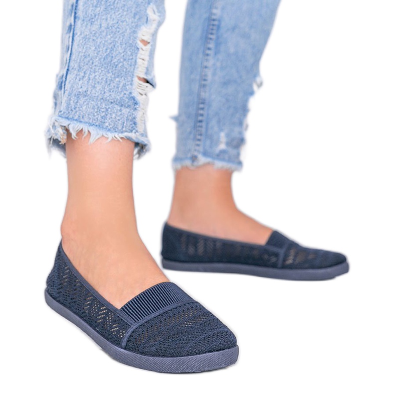Zapatillas Vicky sin cordones en azul marino