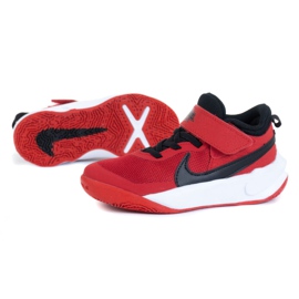 Calzado Nike Team Hustle D 10 (PS) Jr CW6736-600 rojo