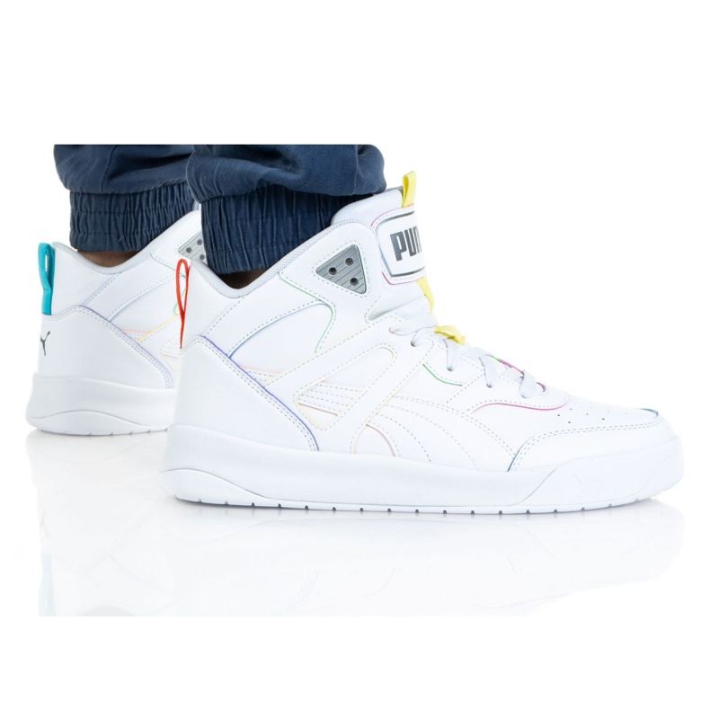 Puma Backcourt Mid Rainbow M 368872 01 blanco