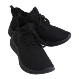 Black PC01 All Black Calcetines Calzado deportivo negro