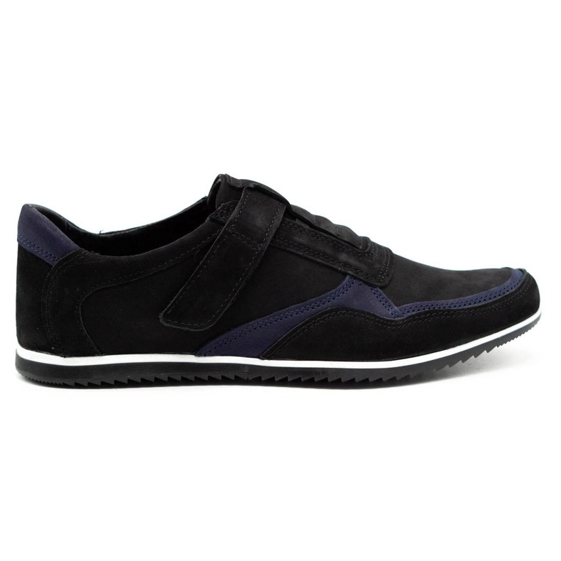 Polbut Zapato casual hombre piel 2102/2 negro con azul marino