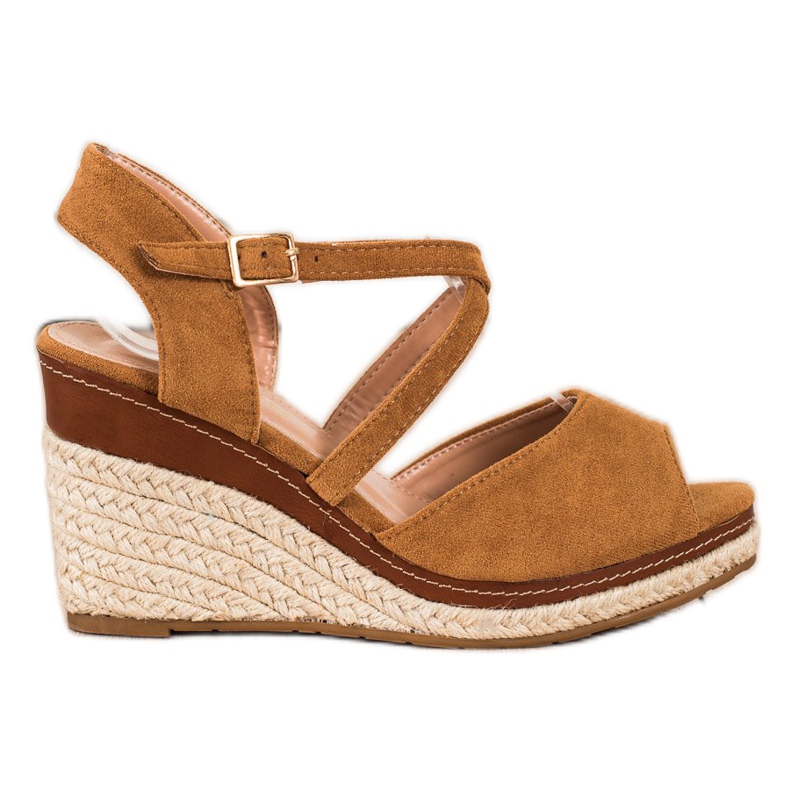 Sixth Sense Sandalias marrones en una cuña marrón Sixth Sense Sandalias marrones en una cuña marrón