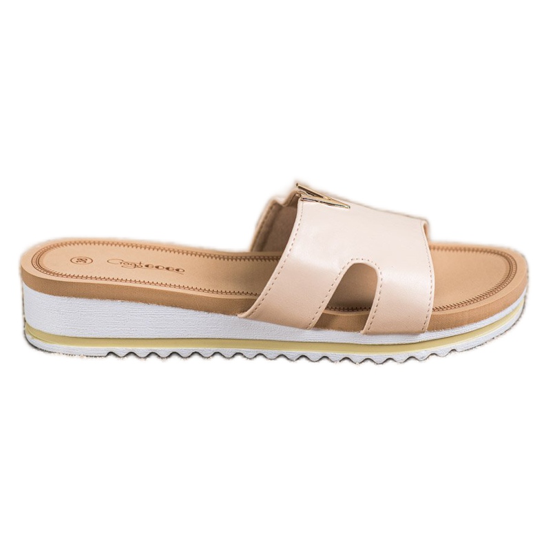 Groto Gogo Zapatillas cómodas clásicas beige