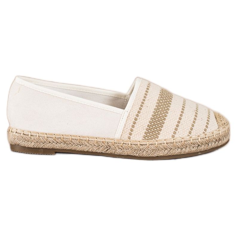Ideal Shoes Alpargatas Con Patrón beige