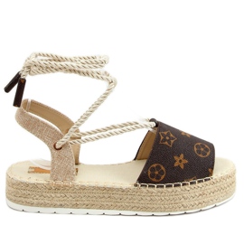 Alpargatas, sandalias marrón JH158 Camel