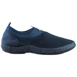 SHELOVET Zapatos sin cordones calados azul
