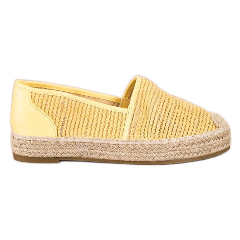 Coura Alpargatas trenzadas amarillo