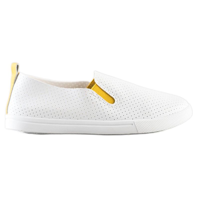 Sun Color Slipons con inserto amarillo blanco Sun Color Slipons con inserto amarillo blanco