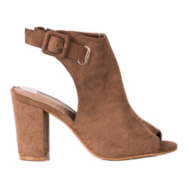 Bestelle Sandalias Cerradas Con Hebilla marrón