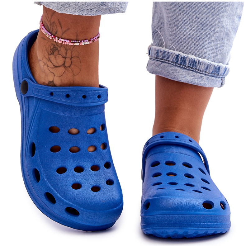 Flameshoes Pantuflas de espuma Eva de mujer de color azul